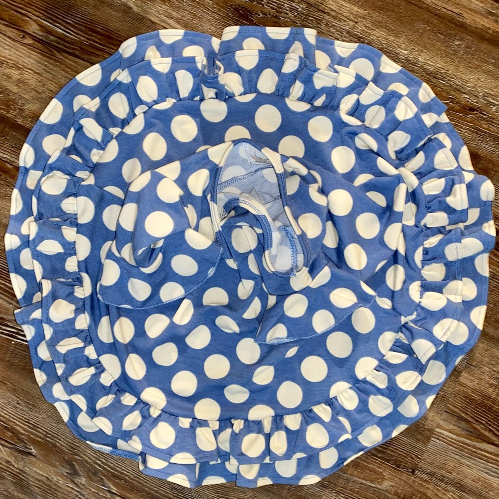 OH DEER! CHILDREN’s BOUTIQUE BLUE WHITE POLKA DOT TWIRLING DRESS 2T GIRLS - Picture 5 of 7